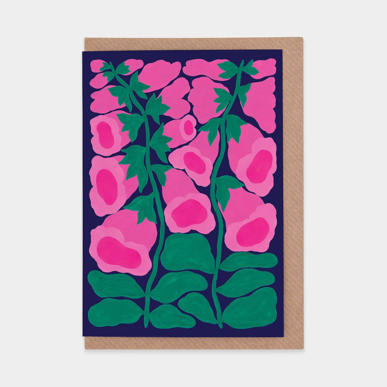 Foxglove (Pink) WWF Greetings Card