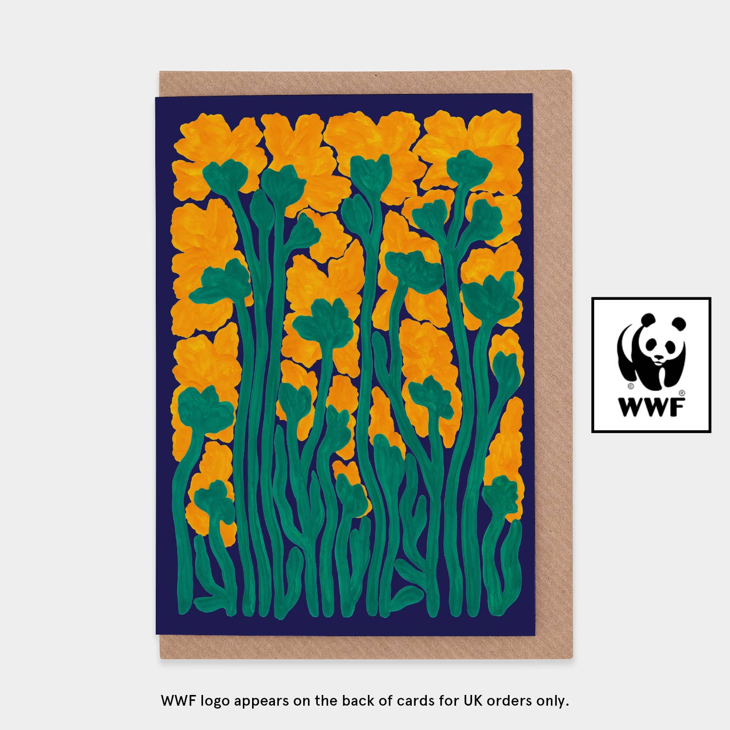 Cornflowers WWF Greetings Card
