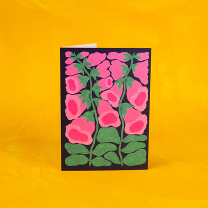 Foxglove (Pink) WWF Greetings Card